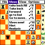 Chess Tiger's Move Menu