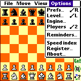 Chess Tiger's Options Menu