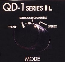 Shown here, is the Mode switch for the Dynaco QD-1. This switch has three settings:  Theater, Surround Channels, and Stereo