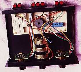 Shown here is the inside circuitry of the Dynaco QD-1 Series II L decoder. You may click on this image for a much larger view.